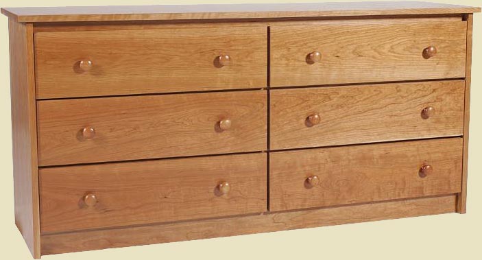 CHERRY SIX DRAWER DRESSER